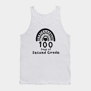 100 Days of Second Grade Rainbow Tank Top